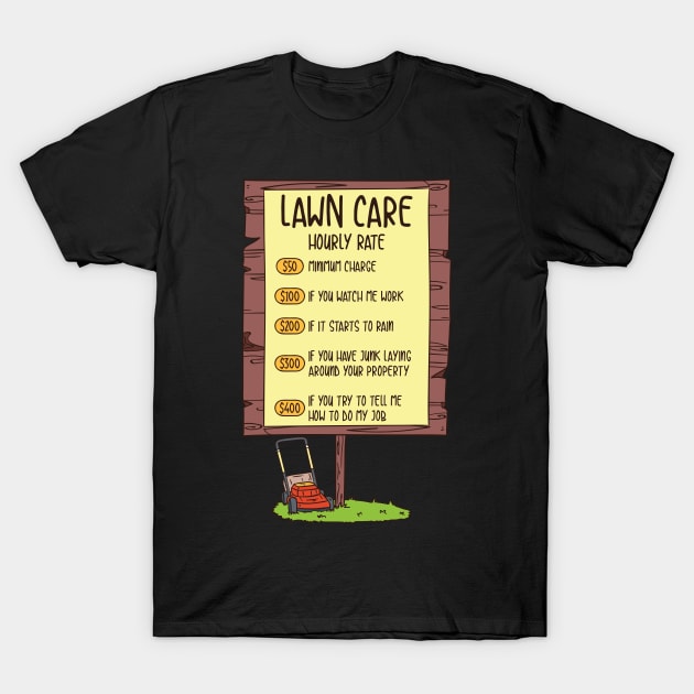 Lawn Mowing T-Shirt by Shiva121